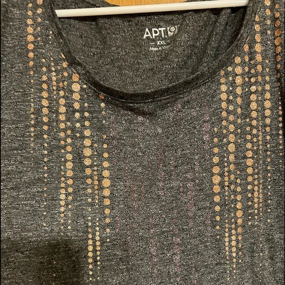 2 for 1 deal * Like new! Sparkly Apt 9 light weight tee cuffed short sleeves - Picture 2 of 6